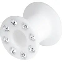 Wildcat Jewelled - 18,0 mm, Kristallklar, Schwarz