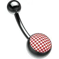 Wildcat Picturebell Chessboard Red/White - 1,6 mm, 10,0 mm