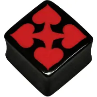 Wildcat Red Spades Square - 16,0 mm