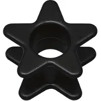 Wildcat Shaped Star - 18,0 mm, Črna