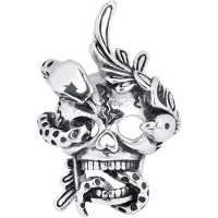 Wildcat Skull &amp; Snake without Chain
