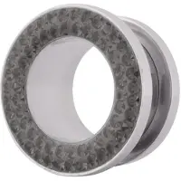 Wildcat Sealed Crystal Rim Tunnel - 26,0 mm, Diamatno Črna
