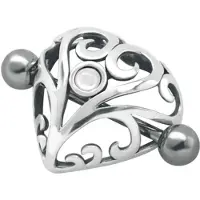 Wildcat Crown Jewelled Heart - 12,0 mm