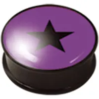 Wildcat Icon Black Star on Purple<!--63ff22b7af9a9--> - 20,0 mm