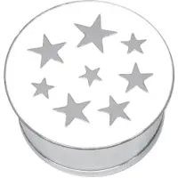 Wildcat Impression Stars on White