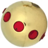 Wildcat multi jewelled circoball - Rdeča, 8,0 mm, 1,6 mm