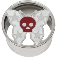 Wildcat Impression Skull Butterfly