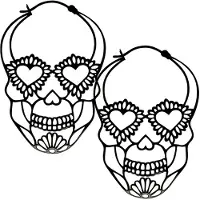 Wildcat Sugarskull Hoops<!--6401f1ea76a8e-->