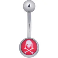 Wildcat Icon Skull &amp; Crossbones Red/White - 1,6 mm, 10,0 mm