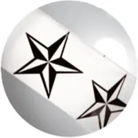 Wildcat Image Stripy Nautical Star - 1,6 mm, 8,0 mm