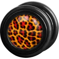Wildcat Colourful Leopard Fake Plug - Orange