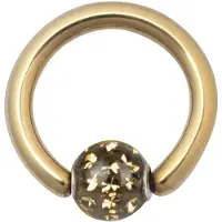 Wildcat Sealed Multi Jewelled Clip in Ring - 4,0 mm, Šampanjec, 8,0 mm