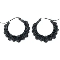 Wildcat Skulls Earrings Black<!--64018f36b4016-->