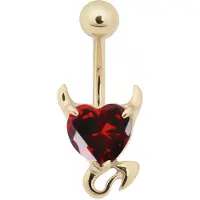 Wildcat Devil Heart - 10,0 mm, Rdeča