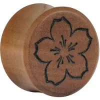 Wildcat Sakura one Flower on Olive Plug - 12,0 mm
