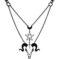 Wildcat Dark Aries Necklace - kaulakoru - Musta metalli