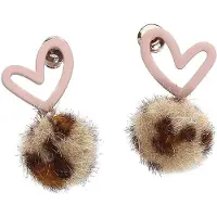 Wildcat Tiger Heart Earrings