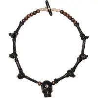 Wildcat Handcarved Skull Black Wood
