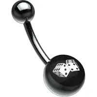 Wildcat Picturebell Dice White/Black - 1,6 mm, 10,0 mm