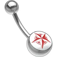 Wildcat Five Pointed Star red/w