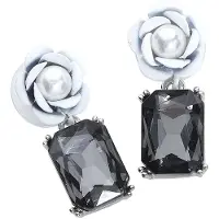 Wildcat Goth Rose Earrings