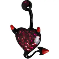 Wildcat Devil Heart - 10,0 mm, Rot