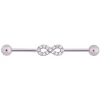 Wildcat Crystal Infinity Industrial Barbell<!--63ee57495ddd7-->