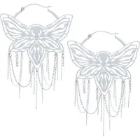 Wildcat Moth Chain Hoops<!--63fd86d94f7ec-->