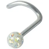 Wildcat Crystal Ball Nosestud<!--63f5c8812f616--> - Aurora Boreale