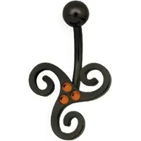 Wildcat Triple jewelled infinty - 6,0 mm, Orange