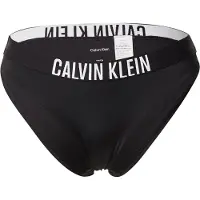 Calvin Klein Swimwear Bikinihousut 'Intense Power' musta / valkoinen