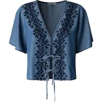 Pepe Jeans for woman. PL3051391 Blouse Cleo blue (S), Casual, Short sleeve, Lyocell