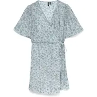 Vero moda Maternity Vmmjosie Ss Wrap Abk Dress Wvn Ga - Blue - L
