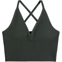 Aim'n Shape Seamless Cross Back Bralette - Khaki green - S