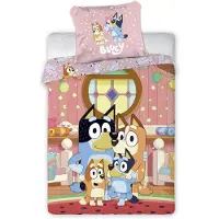 BrandMac Lasten vuodevaatesetti Bluey At Home — 100×135 cm, 40×60 cm