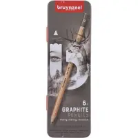 Bruynzeel Paperivärikynäsetti - - Expression - metallikotelo - 6 kappaletta - musta