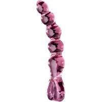 Icicles No. 43 - lasidildo helmillä ja sydämellä - pinkki