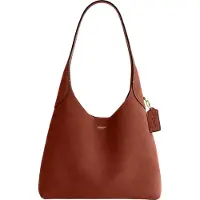 Coach Brooklyn Shoulder Bag 28 Dark Chocolate - Red - ONE SIZE