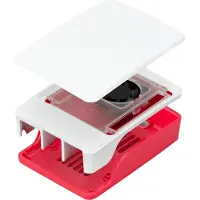 Raspberry Pi 5 virallinen suojakuori, punainen/valkoinen