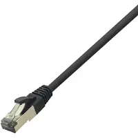 Logilink CQ8023S, 0,5 m, Cat8.1, RJ-45, Musta