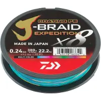 Daiwa J-Braid Expedition X8E 300 m Multi Color kuitusiima