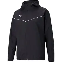 Puma Urheilutakki 'TeamRISE' musta / valkoinen