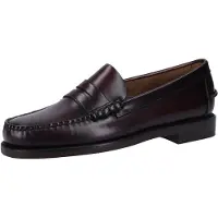 Sebago for man. 7000300 Classic Dan Leather Loafers burgundy brown (44), Flat, 1 to 3 cm, None, Casual, Party