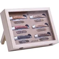 Laguiole knife set 6 pcs. foldable with wooden handle