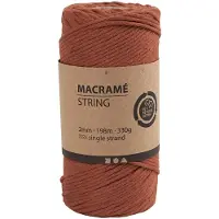 Creativ Company Craft Kit - Macramé Cord - Burnt Orange (977559)