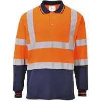 Portwest S279 kaksivärinen pitkähihainen polo