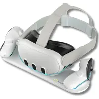 VORTEX VR VortexVR latausasema / -teline Meta Quest 3:lle | Virtuaalilasit ja ohjaimet