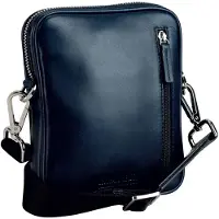 Leonhard heyden Montreal Crossbody-laukku Nahka 21 cm Sininen