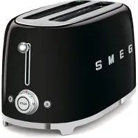 Smeg 50's Style leivänpaahdin 4x2 viipaletta Musta