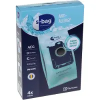 Electrolux E206S s-bag Anti-Allergy -pölynimuripussit, 4 pölypussia 9001684605